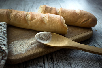 Photo of baguette and bread