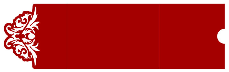 Laser cut vector template