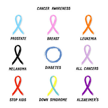 Symbolic ribbons - set of 9 color ribbons