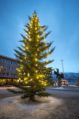 Fototapeta premium Pre-Christmas in Tromso,Norway