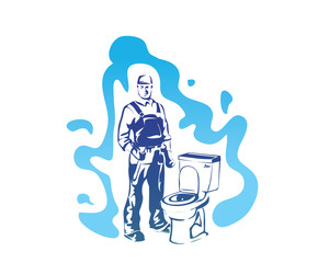 Professional Plumber Service Symbol