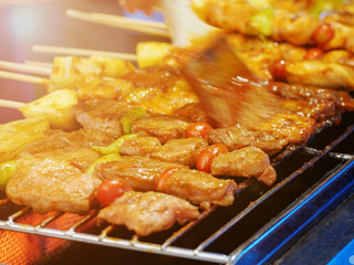 pork satay - bbq.