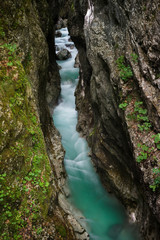 Moznica / Nemclja gorge in Soca (Trenta) valley in Slovenia