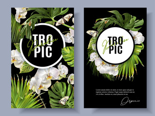 Tropic orchid banners © purplebird