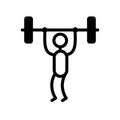 weightlifter stick man