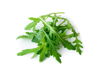 Rucola isolated on white background