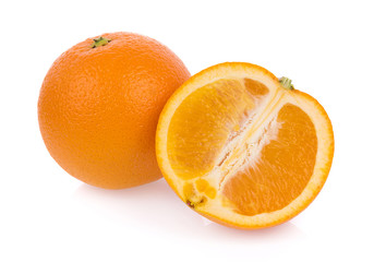 fresh orange isolated on white background