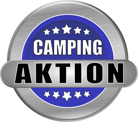 Aktion Camping Button gerade blau