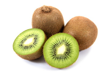 Kiwi fruit isolated on white background