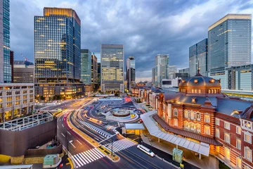 Rolgordijnen Tokyo Station Japan © SeanPavonePhoto