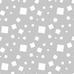 Gray and white geometric seamless pattern