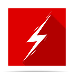 lightning icon flat design