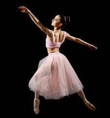 Fototapeta premium Ballerina (isolated on black version)