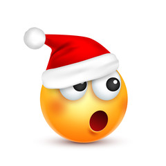 Christmas hat and smiley