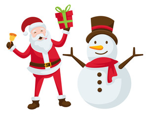 Cute Santa Claus Character Illustration, suitable for Merry Christmas card, social media, banners, poster, and other christmas related occasion.