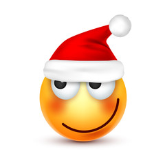 Christmas hat and smiley