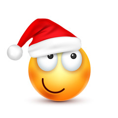 Christmas hat and smiley