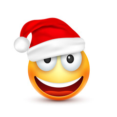 Christmas hat and smiley