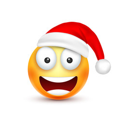 Christmas hat and smiley