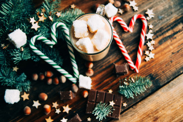 Christmas chocolate bark with peppermint,dried berries and nuts.