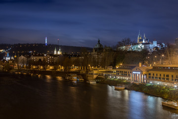 Panorama Prag Nacht