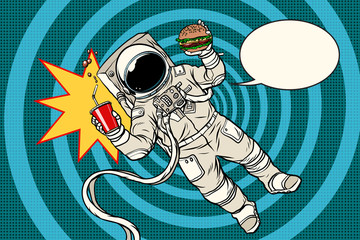 Pop art astronaut street food © studiostoks