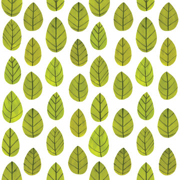 Illustration of leaves pattern