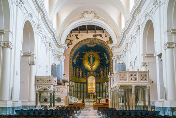 Fototapeta na wymiar Duomo of Salerno, Campania, Italy.