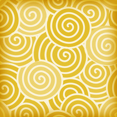 abstract orange curve and around circle, background vector