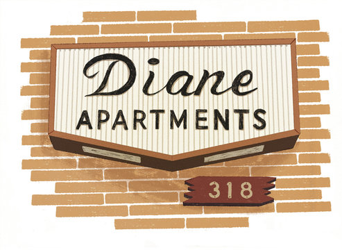 Apartment Sign Illustration