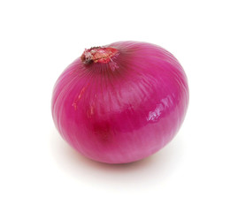 Red onion isolated on a white background