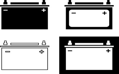Car Battery Icon Collection