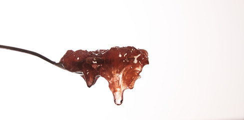 Little tea spoon with tea rose