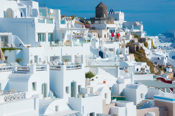 White houses of Santorini island, Greece