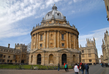 Fototapeta na wymiar Radcliffe Square, Brasenose College, and Bodlian Library building, Oxford, United Kingdom