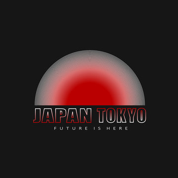 Vector illustration with phrase "Tokyo. Japan".