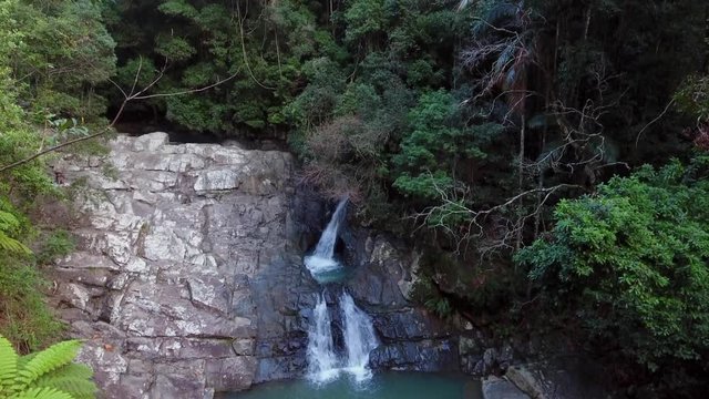 little waterfall and rockpool in Australia