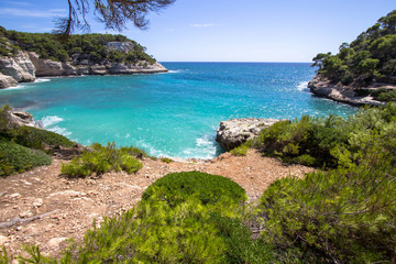 Fototapeta premium Cala Mitjana, Menorca, Spain