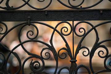 Fototapeta na wymiar Decorative Metal Gate Texture