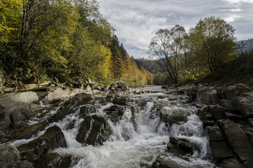 Obraz premium wodospad Bieszczady 