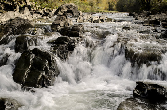 Fototapeta wodospad Bieszczady 