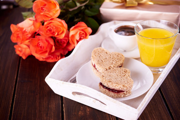 Breakfast for Valentine's Day