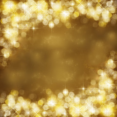 Gold festive background. Abstract golden light, radiance