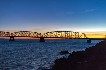 Astoria-Megler Bridge at Sunset