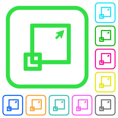 Maximize window vivid colored flat icons icons