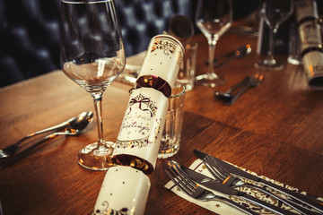 Christmas Restaurant Table