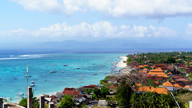 バリ レンボンガン島 高台からの絶景 BALI Nusa Lembongan  Superb view from the hill