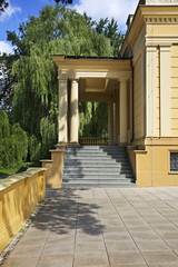 Fototapeta na wymiar New palace at Ostromecko. Poland