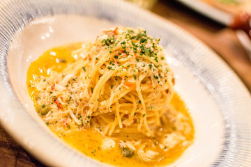 italian cuisine in a plate