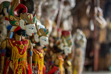 Fototapeta na wymiar traditional indonesian wayang doll